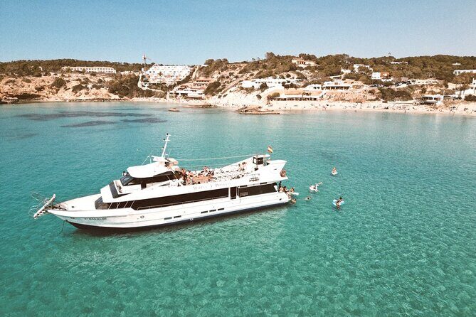 5 Hour Adults Ibiza Boat Trip + lunch, 6 drinks, SUP Boards & DJ - 5.5 hours of sea time: how the pace really feels