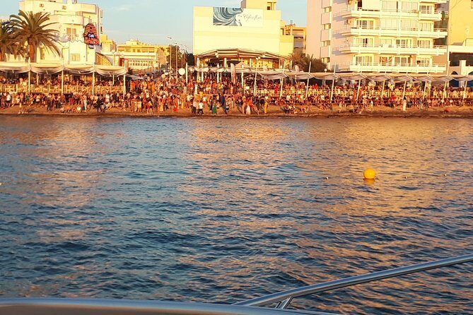 Cala Bassa & Cala Compte in Catamaran, sunset closing!! - Cala Bassa Beach Club Time: Music, Service, and a Classic Ibiza Mood