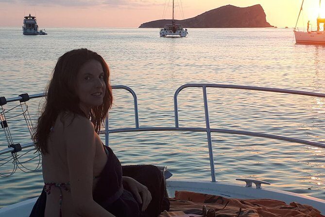 Cala Bassa & Cala Compte in Catamaran, sunset closing!! - Cala Compte Coves: Swim, Snorkel, and Hang Out in the Water