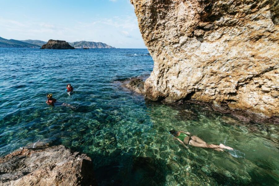 Es Figueral: Guided Kayaking and Snorkeling Tour - Pou des Lleó Beach Break: Snack Time and Turquoise Views