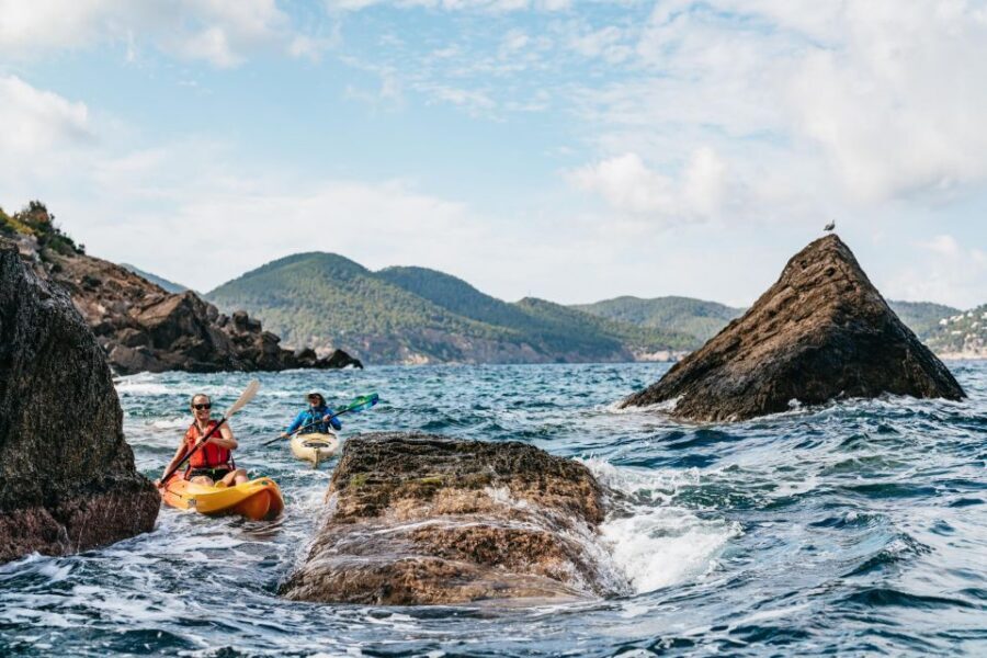Es Figueral: Guided Kayaking and Snorkeling Tour - Kayak-Ibiza Check-In and Gear That Actually Helps