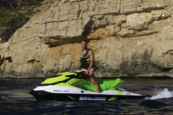 Excursion to Cala Salada by Jet Ski From San Antonio - Cala Gració stop: a classic San Antonio cove to set the scene