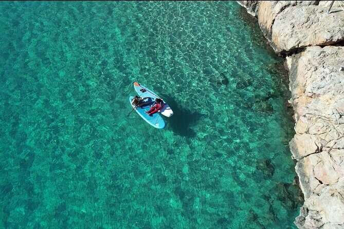 Excursion to Cala Salada, Punta Galera and Cala Saladeta paddle surf - Gliding Out from Cala Salada: The Paddle Surf Portion