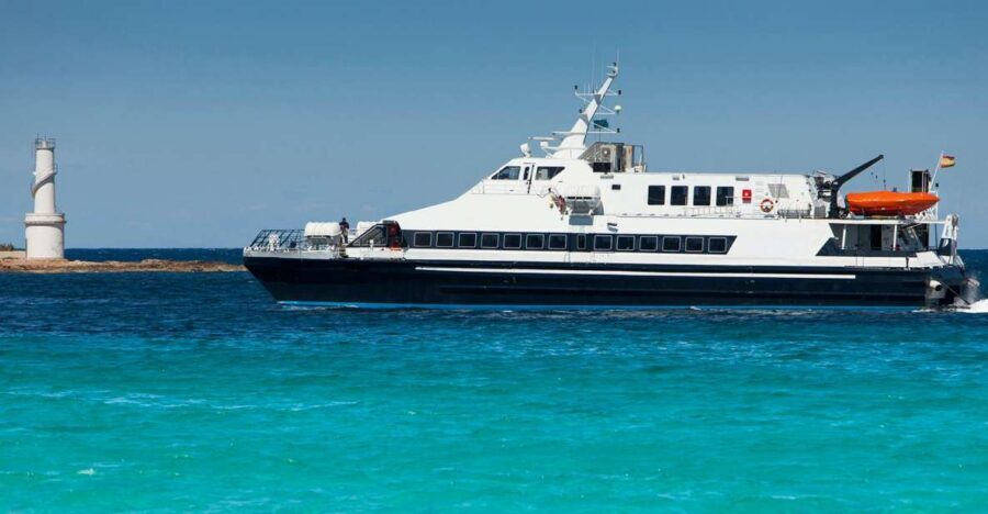 Formentera: Round-Trip Ferry Ticket from Ibiza - Airport Ticket Pickup at Fly & Vai (Office 221): The One Logistics Step