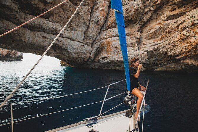 Half Day Private Sailboat around Ibiza's Coves - Stop 3: Es Cubells and Cala Es Torrent for a Slower Pace