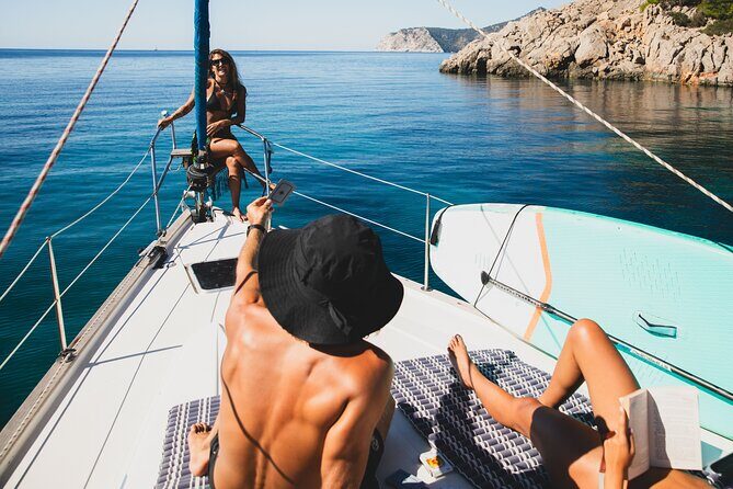 Half Day Private Sailboat around Ibiza's Coves - Finish Back in Cala Jondal: If You Pick Sunset Time