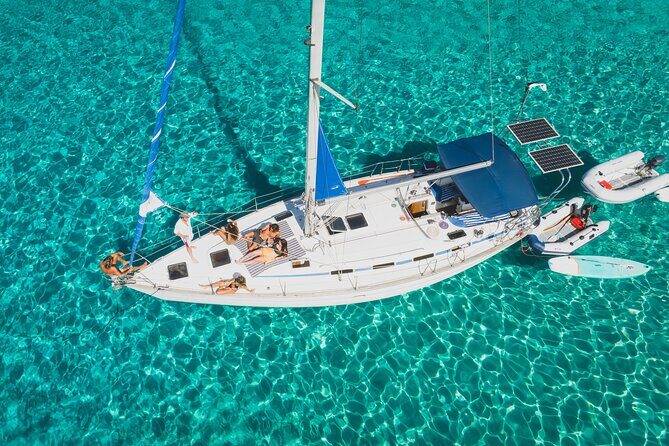 Half Day Private Sailboat around Ibiza's Coves - Stop 1: Platja des Jondal for the First Swim Mood