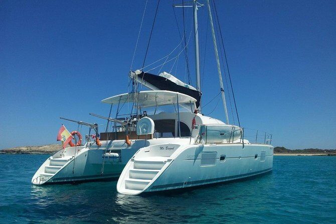 Ibiza Beach Hopping by Catamaran - Platja des Jondal: Your First Swim Stop With Breathing Room