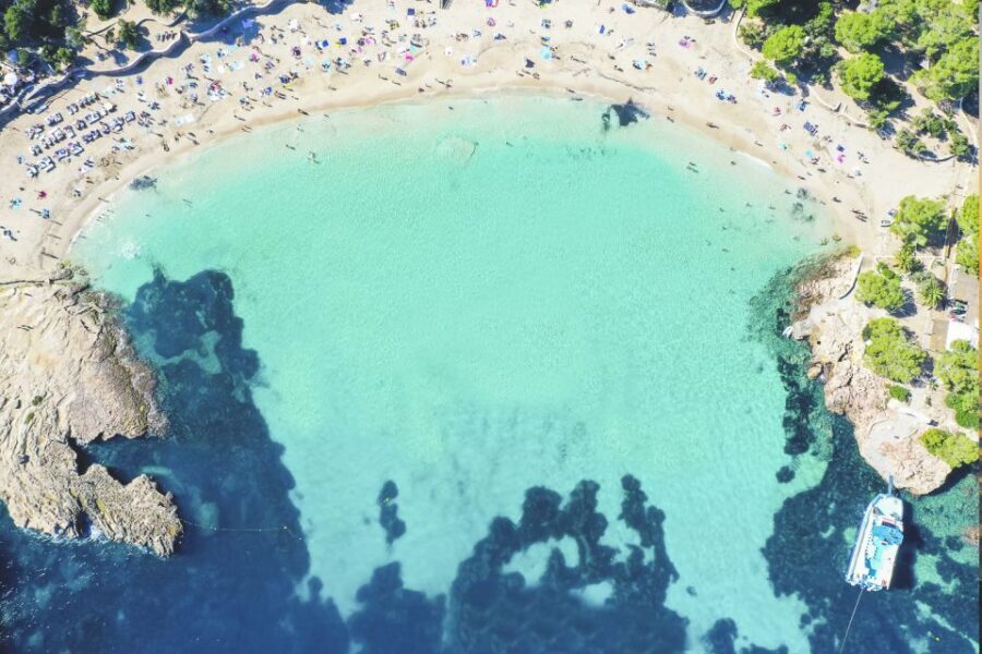 Ibiza: Beach Hopping Cruise w/ Paddleboard, Food, & Drinks - Cala Tarida: Another Dock, Another Swim Zone