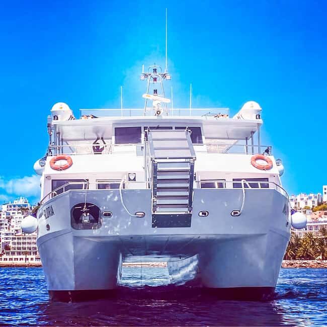 Ibiza: Formentera Boat Cruise with Paddle, Snorkel & Lunch - Lunch onboard: shrimp, chicken, and vegan paella with real portions