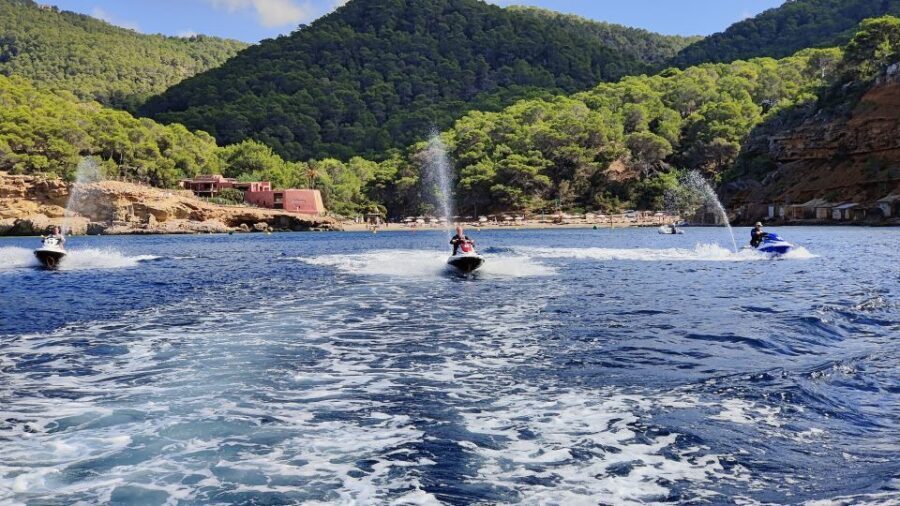 Ibiza Jet Ski Tour: San Antonio to Cala Salada - No License - Cala Salada and Cala Saladeta from sea level: why the route is the point