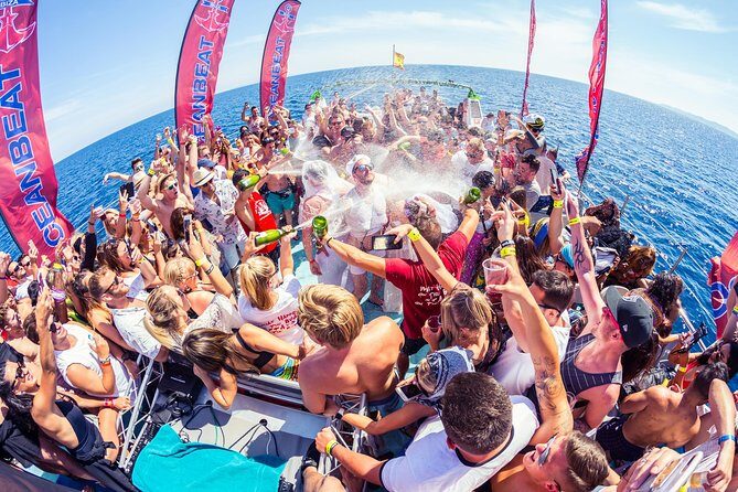 Ibiza Ocean Club Boat Party with 3 Hours Premium Drinks and DJ - What the Castle of Ibiza stop adds to the ride