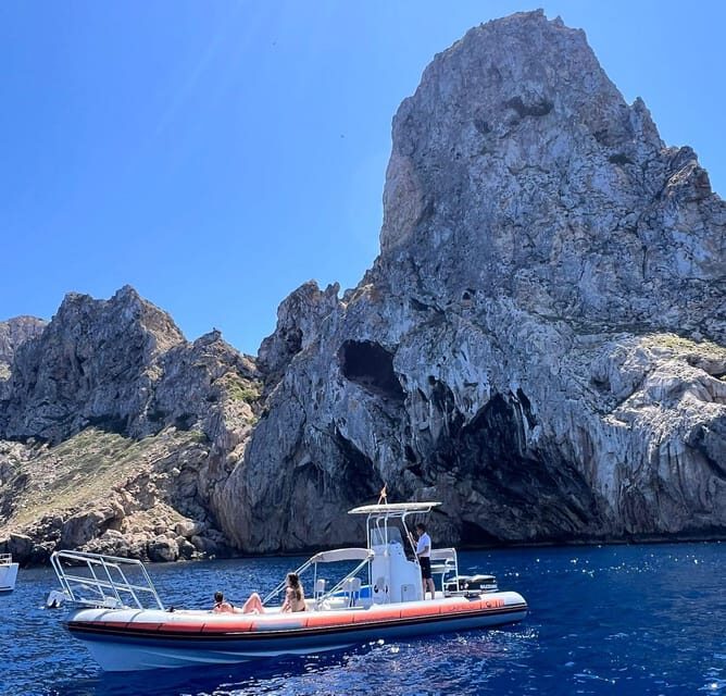 Ibiza: Private SpeedBoat to Es Vedra & Atlantis + Snorkel - Snorkel Stop #1 at Es Vedrà: Gear Included, but Do a Quick Check