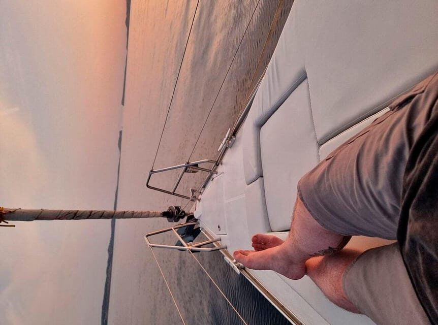 Ibiza: Sailing Day Trip, only up to 7 guests - From San Antonio’s pier to open water: the day starts simple