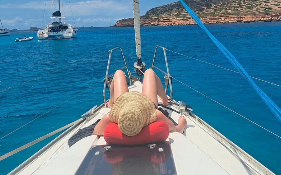 Ibiza: Sailing Day Trip, only up to 7 guests - Cala Comte stop: the swim-and-snorkel payoff (with the least-waves strategy)