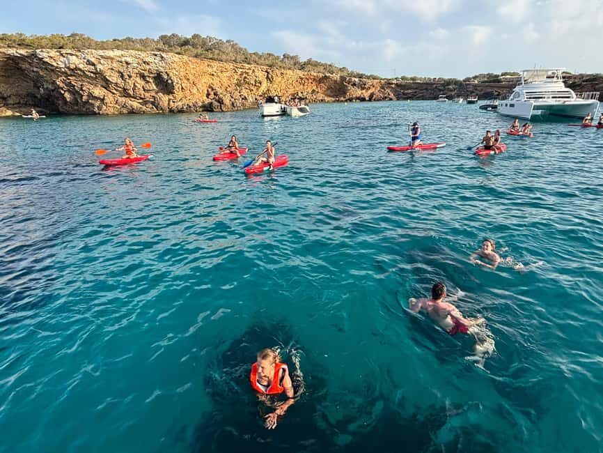 Ibiza: Sunset Boat Tour with Water Sports, Open Bar & Tapas - Getting to Sant Antoni Port: Hut Nº2, No Pickup, Fast Check-In