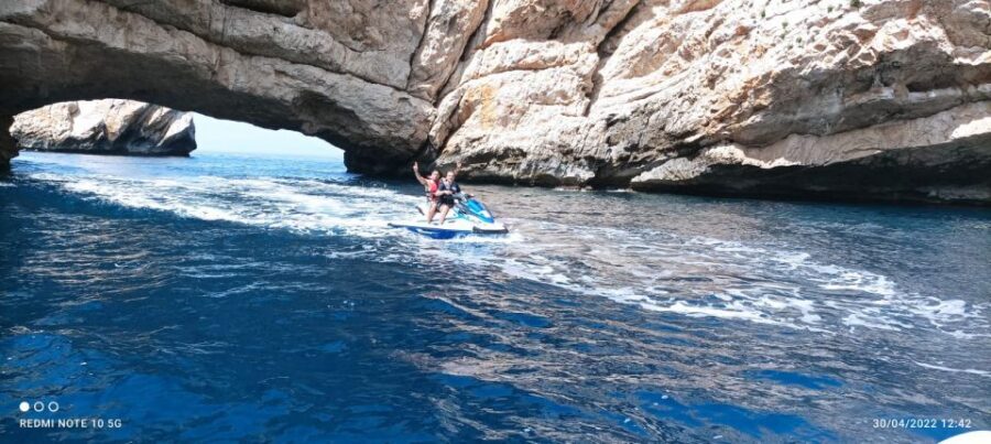 Jet Ski to Margaritas Islands from San Antonio - No License - Price and value: $224 per group, and what that means in practice
