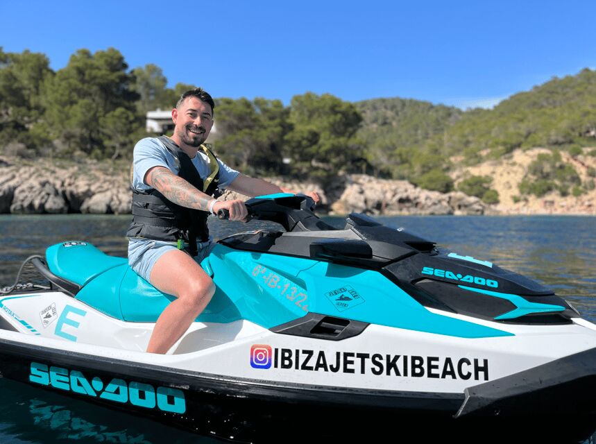 JET SKI TOUR to Atlantis From Sant Antony - IBIZA - The first stretch of the ride: instruction, safety, then out to sea