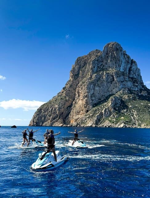 Jet Ski Tour to Es Vedra from San Antonio No license needed - Key highlights at a glance