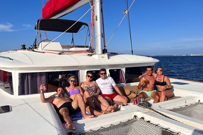 Private Catamaran Excursion through Formentera - Stop 1: Platja des Jondal to Formentera’s sea (about 1.30 hours)