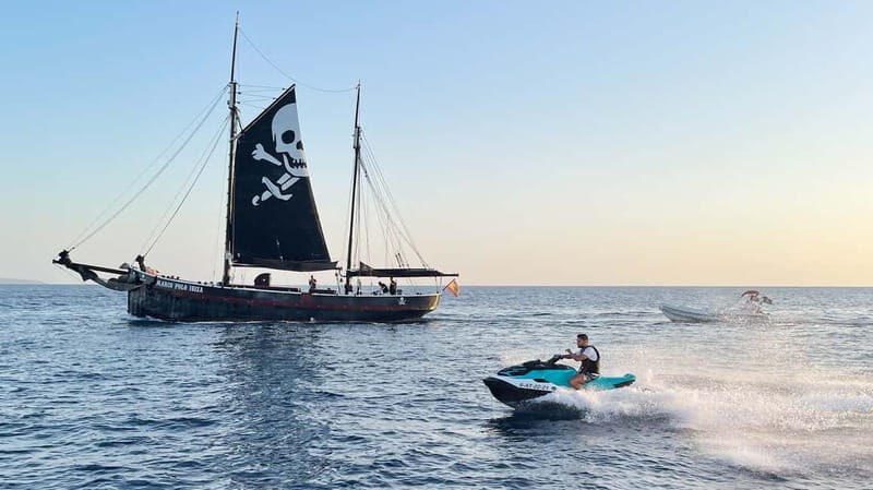 Santa Eulalia: Jet Ski Tour with Optional Dolphin Searching - The Stops You Glide Past: Coves, Beaches, Cala Negra, and Tagomago