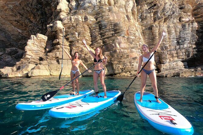 SUP Adventure Ibiza (stand up paddle & snorkeling) VIP TOUR - What You Do Onboard: Shade, Music, and a Free-Flow Bar