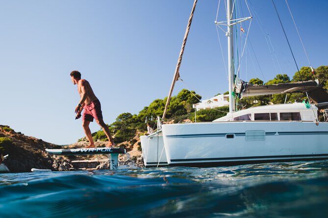 Unforgettable experience in Catamaran Ibiza - LAGOON 400 - Stop 4: Es Vedrà viewpoints from the water